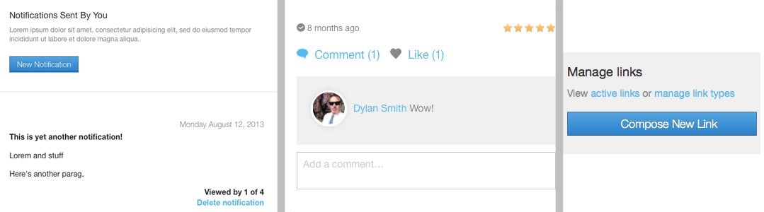 Other features included notifications, comments and likes Post Image